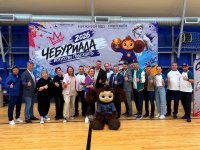 Организаторы и судейская коллегия социального проекта «Чебуриада 2026: Искусство побеждать» на открытии турнира в Нижнем Новгороде